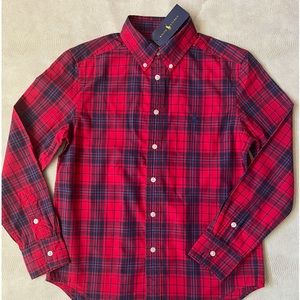 🏇🏇Polo Ralph Lauren Button Down Long Sleeve Shirt in Red & Blue🏇🏇